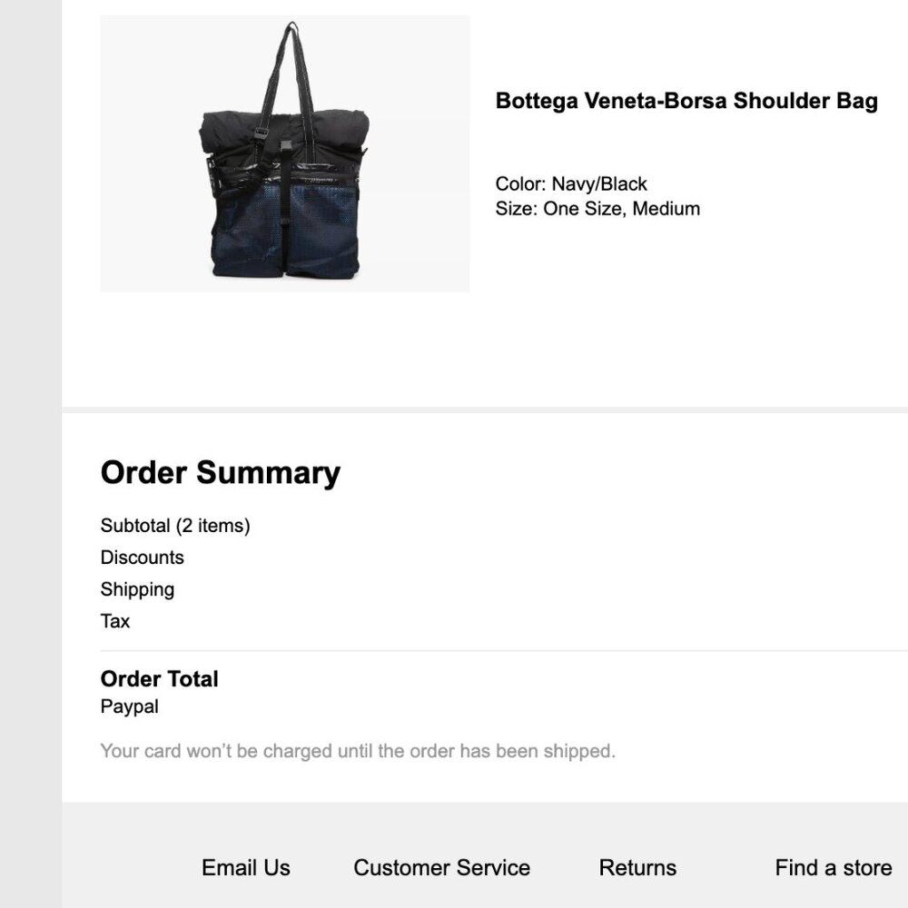 $1890 NEW Bottega Veneta Borsa Travel Shoulder Tote Bag - Navy Blue / Black - Picture 9 of 14